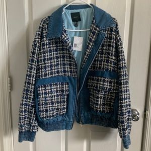 F21 quilted/jean jacket 💙